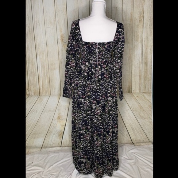 Ganni Shirred floral georgette maxi dress - Picture 4 of 7